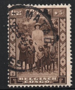 Belgian Congo  (1936)  - Scott # B23,  Used