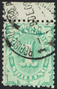 AUSTRALIA 1902 POSTAGE DUE 1/- WMK CROWN/NSW PERF 11 USED  