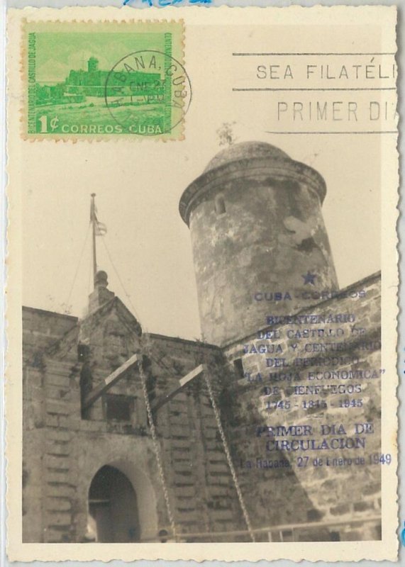 63317 - HABANA - POSTAL HISTORY - MAXIMUM CARD 1949 - ARCHITECTURE-