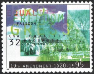 SC#2980 32¢ Womens Suffrage Single (1995) MNH