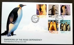 *FREE SHIP Ross Dependency Emperor Penguins 2004 Antarctic Bird Fauna (FDC) 