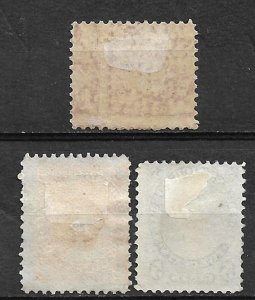 COLLECTION LOT #699 NEW BRUNSWICK # 6-8 UNUSED NO GUM/MH  1860+ CV= $76 2 SCAN