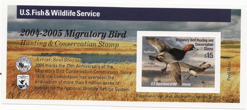 US RW71A MNH Duck SA Redheads Artist Scot Storm