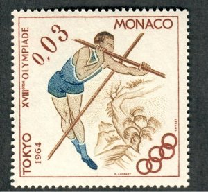 Monaco #594 Mint Hinged single