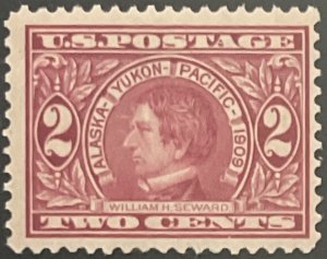 Scott #370 1909 2¢ Alaska-Yukon-Pacific William H. Seward perf. 12 MNH OG