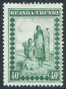 Ruanda Urundi, Sc #41, 40c MH