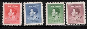 NEW GUINEA Scott # 48-51 MH - KGVI Coronation