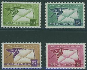 Vietnam SC# C11-4 Crane Carrying Letter, 4 issue set, MH