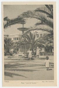 Postal stationery Bolivia Water fountain - Palm tree