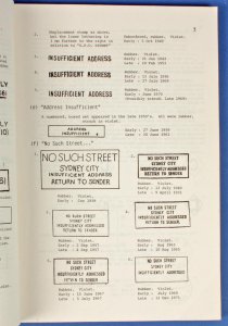 AUSTRALIA - NSW Pmks Part I 'A History of PO Datestamps by R Tobin.