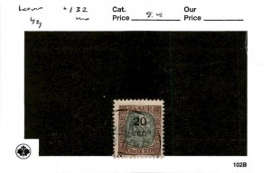 Iceland, Postage Stamp, #132 Used, 1921 King Christian X (AC)