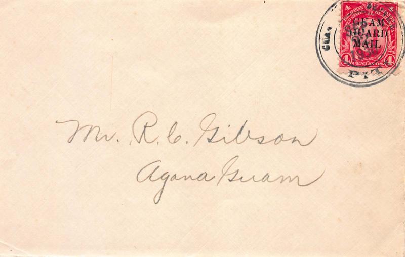 Guam, 1930 Guard Mail, M5 and M6 on 2 covers