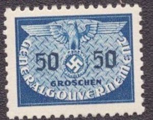 Poland German Occupation NO24 MH thin