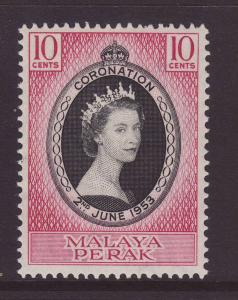 1953 Malaya  Perak 10c Coronation U/Mint SG149