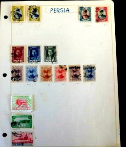 Mini Lot of 16 Different  Used/Fine, 1902-1944, On Page, folded #357/RA1