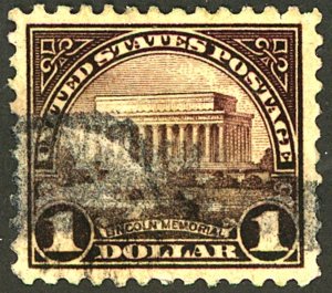 U.S. #571 USED CREASE