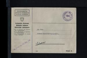 Switserland Army postal service - Feldpost  - Stabskp. Geb. Füs. Bat. 104 [F...