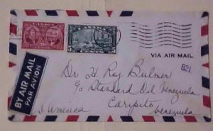 CANADA COVER #273,331  CAT.$43.00  TO VENEZUELA 1940