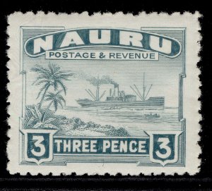 NAURU GV SG31B, 3d greenish grey, LH MINT.