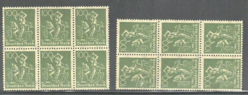 GERMANY  SC# 146 **MNH**  1921   100pf  MINERS  SEE SCAN