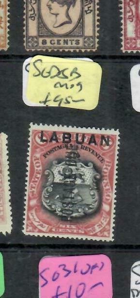 LABUAN (P1811B)   ON NORTH BORNEO 6C POSTAGE DUE  SG D5B   MOG