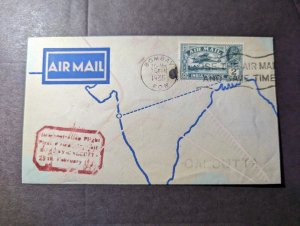 1935 India Airmail First Flight Cover FFC Bombay to Calcutta