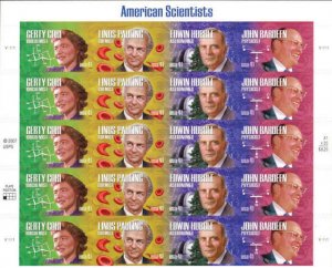 2008 41c American Scientists, Hubble, Sheet of 20 Scott 4224-27 Mint F/VF NH