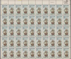 US #2093   Roanoke Voyages  Full sheet of 50  MNH