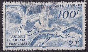 French West Africa 1947 Sc C13 air post used