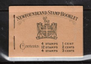 Newfoundland Booklet #BK2a (SG #SB2) Extra Fine Never Hinged Complete Booklet