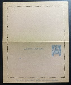 Mint St Pierre & Miquelon Postal Stationery Postcard Twenty Five Cents 1901