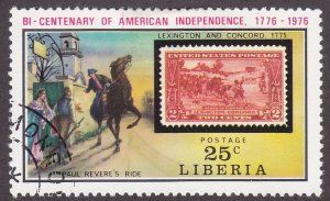 Liberia 707 American Revolution Bicentennial 1975