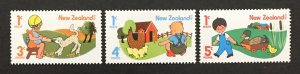 New Zealand 1975 #b92-4, Children With Animals, MNH.