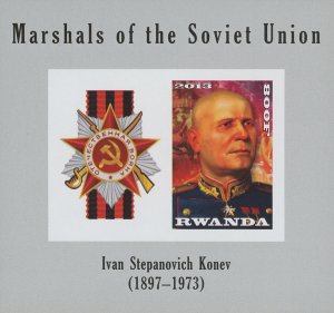 Soviet Union Marshals Ivan Stepanovich Sov. Sheet of 2 Stamps MNH