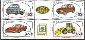 ITALY 1681-84 MNH 1986 Italian Vehicles