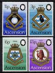 ASCENSION IS. - 1972 - Royal Navy Crests, 4th Series - Perf 4v Set - MNH