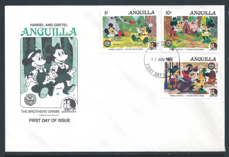 Anguilla #648-9,51 (FDC) Disney - Brothers Grimm