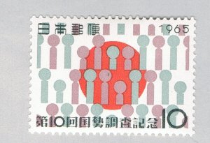 Japan 849 MLH People and flag 1965 (BP66126)
