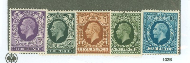 Great Britain #215-19  Multiple