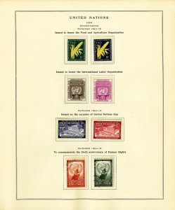 United Nations UN Mint NH 1951 to 1980 New York Stamp Collection