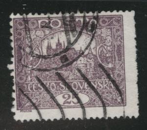 CZECHOSLOVAKIA Scott 46 Used perforated