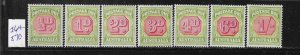 AUSTRALIA SCOTT #J64-J70 1938 POSTAGE DUES- MINT LIGHT HINGED