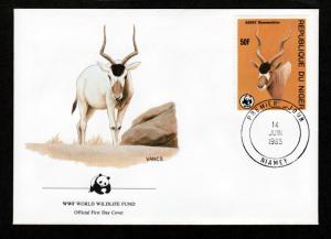 Niger Four 1985 WWF FDC!