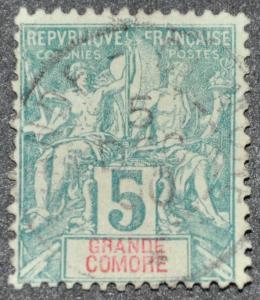 DYNAMITE Stamps: Grand Comoro Scott #4 - USED