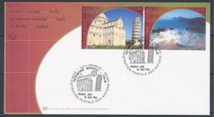 2002 UN Geneva UNESCO World Heritage Italy Joint Issue n . 2682/268