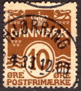 1930, Denmark 10ö, Used, Sc 95