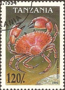 Tanzania 1297 - Cto - 120sh Red Crab (1994) (cv $0.45) +