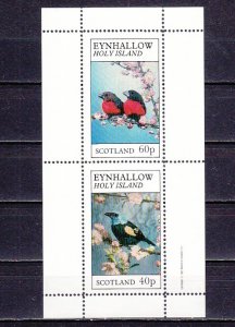 Eynhallow, 1982 Scotland Local issue. Birds sheet of 2.