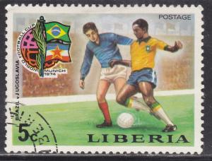 Liberia 677 World Cup Soccer 1974