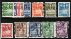 Sierra Leone #140 - #152 Very Fine Mint Set Full Original Gum Lightly Hinged